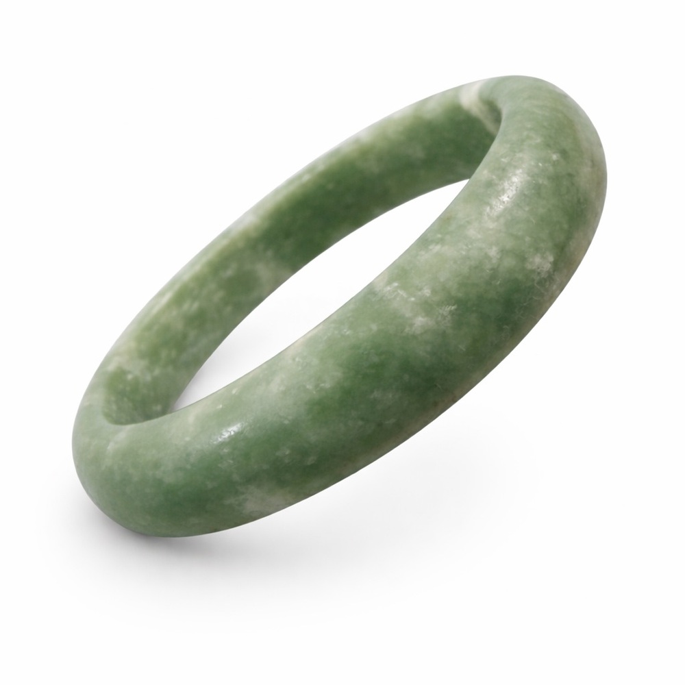 58mm Certified Natural Grade A Green Burmese Jade jadeite bracelet